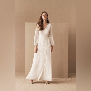 BHLDN Casey Sample Wedding Dress Size 14 Unworn with Minor Flaws